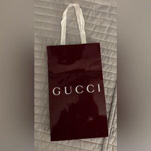 Gucci Deep Burgundy Gift Bag